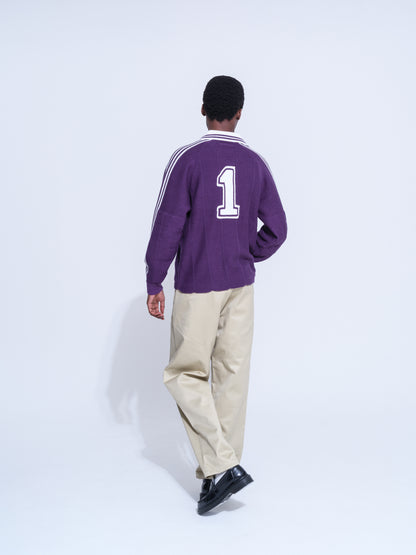 KNITTED GOALEE SWEATER(PURPLE)