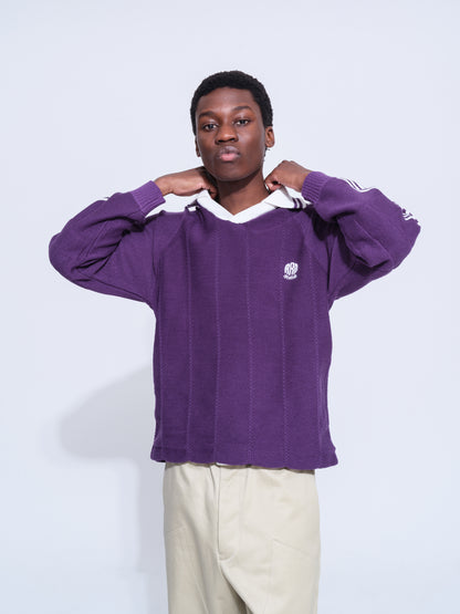 KNITTED GOALEE SWEATER(PURPLE)