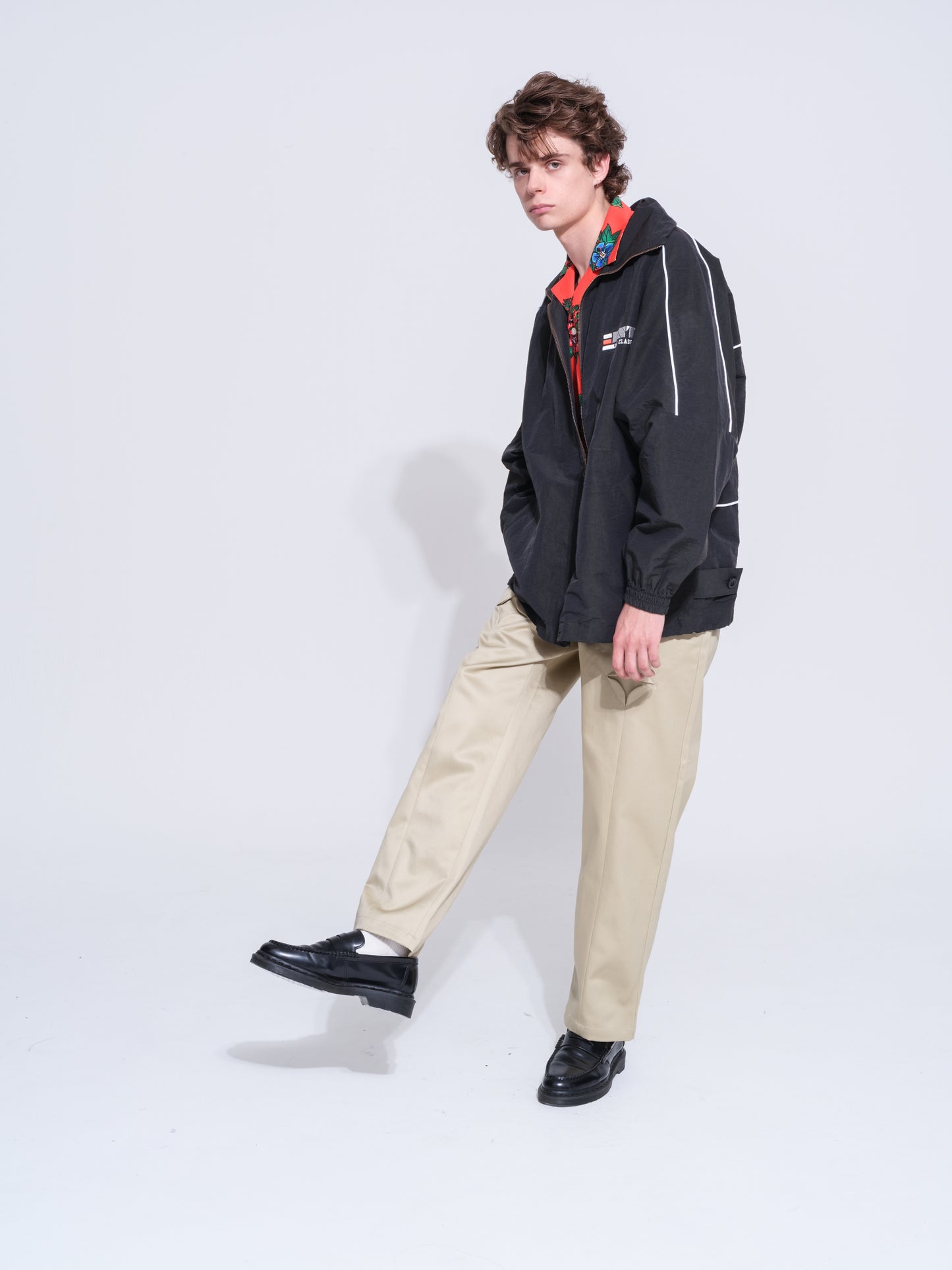 BLOCKED BLOUSON (BLACK) 