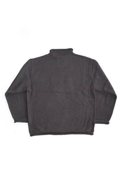 KNITTED ROLL NECK SWEATER (GRAY)