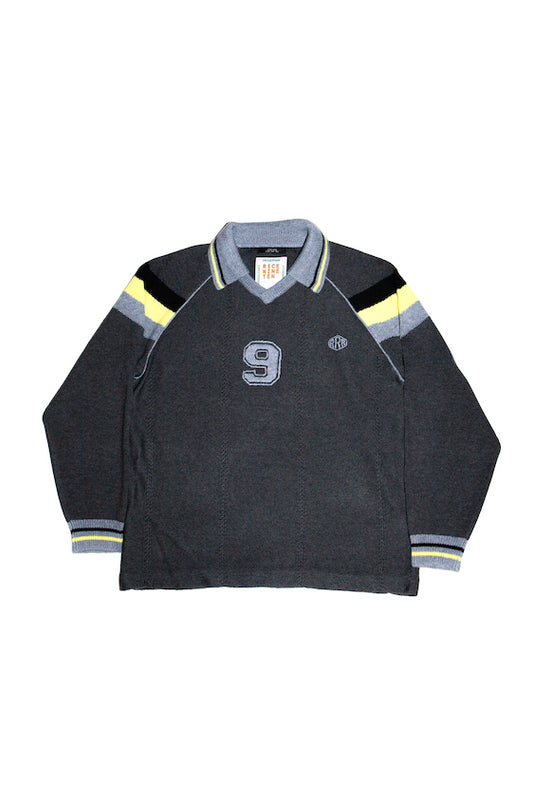 KNIT GAME SHIRT (DARK GRAY)
