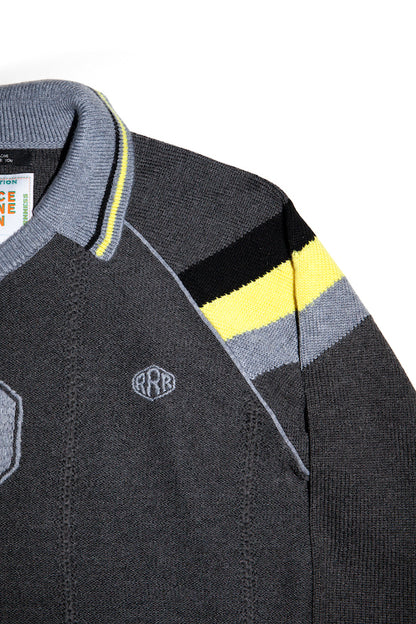 KNIT GAME SHIRT (DARK GRAY)
