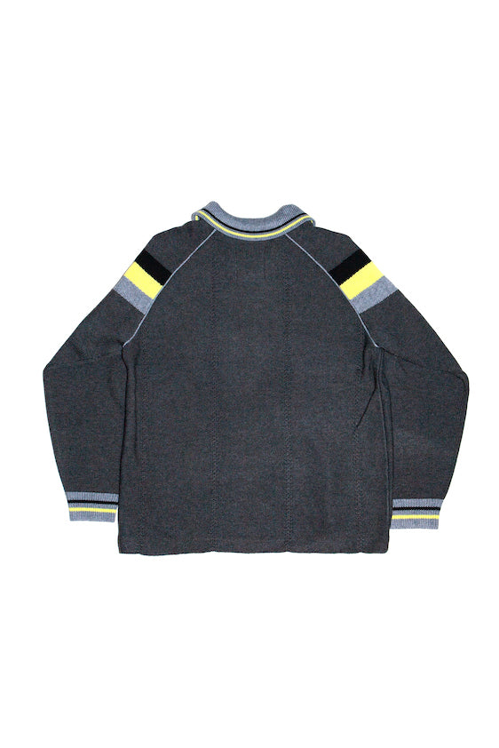 KNIT GAME SHIRT (DARK GRAY)