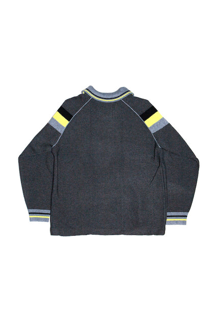 KNIT GAME SHIRT (DARK GRAY)