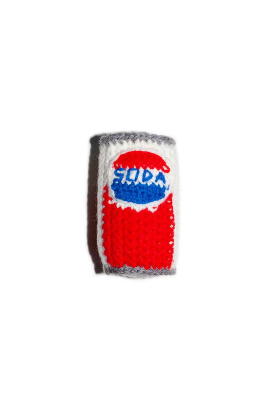 HAND KNITTING SODA CAN (kind of P)