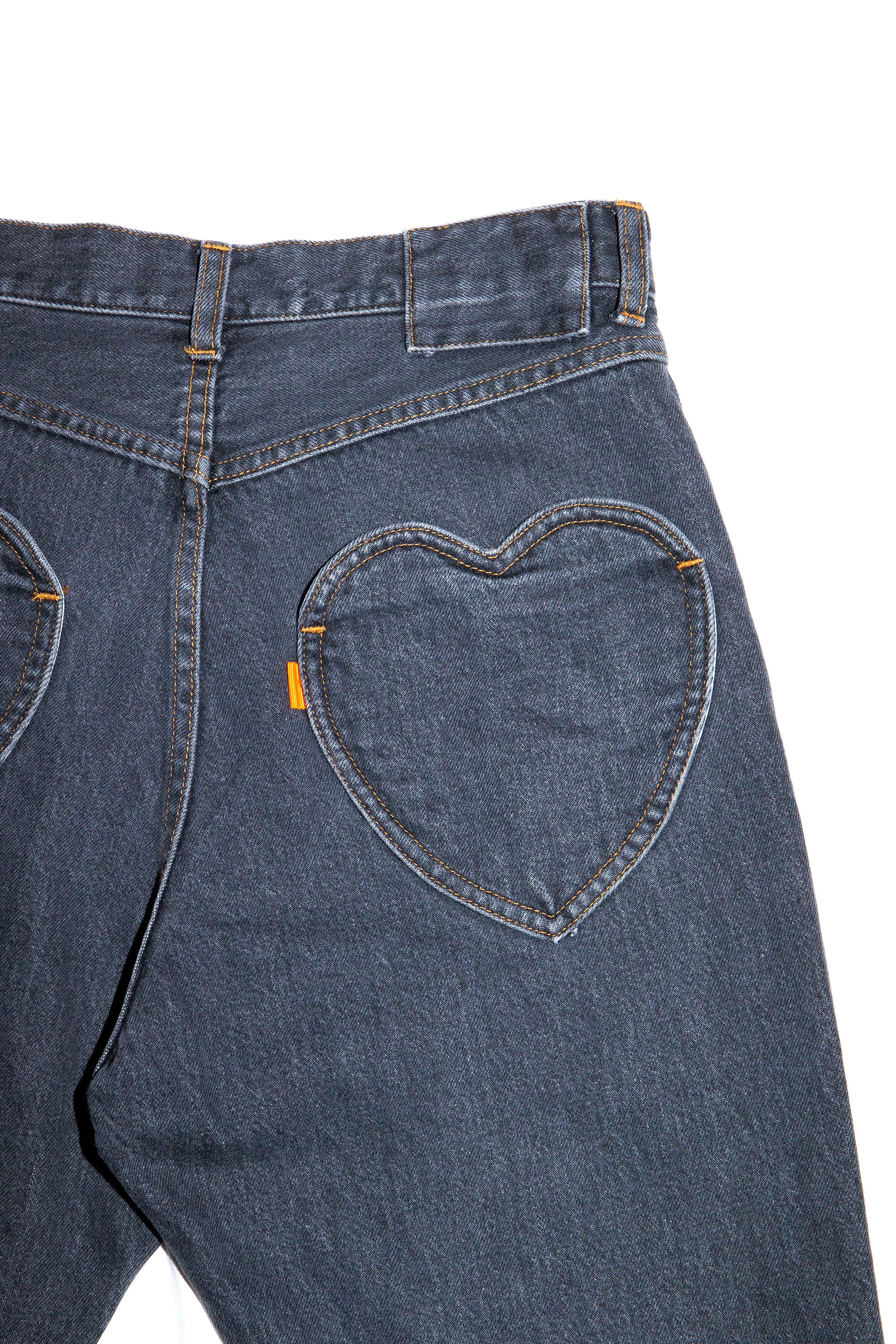 BOOT CUT SIDE ZIP JEANS (BLACK) – RICE NINE TEN e-store