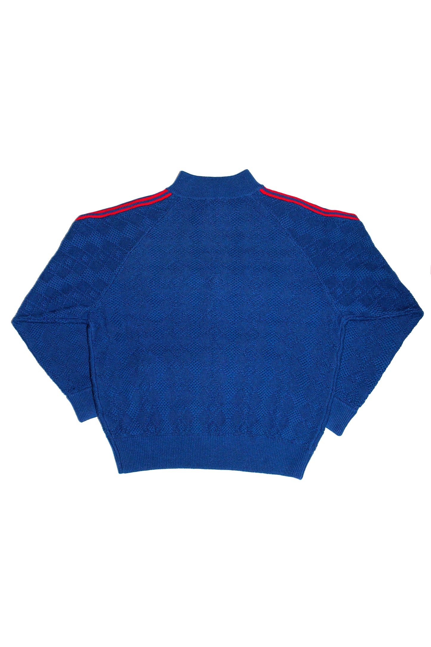 KNITTED TRAINING JACKET (BLUE) 