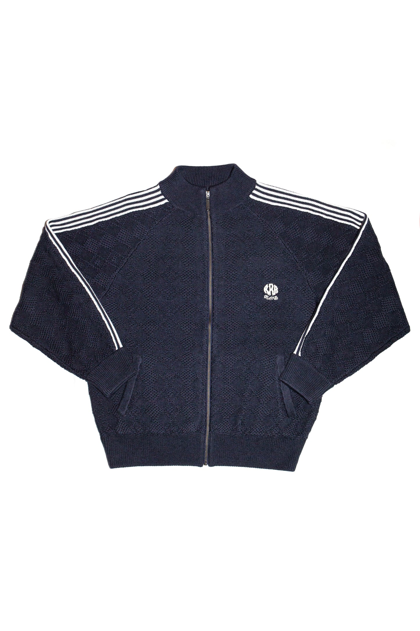 KNITTED TRAINING JACKET (FADE BLACK)