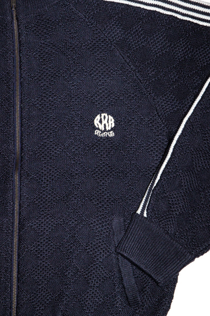 KNITTED TRAINING JACKET (FADE BLACK)