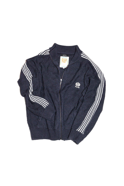 KNITTED TRAINING JACKET (FADE BLACK)