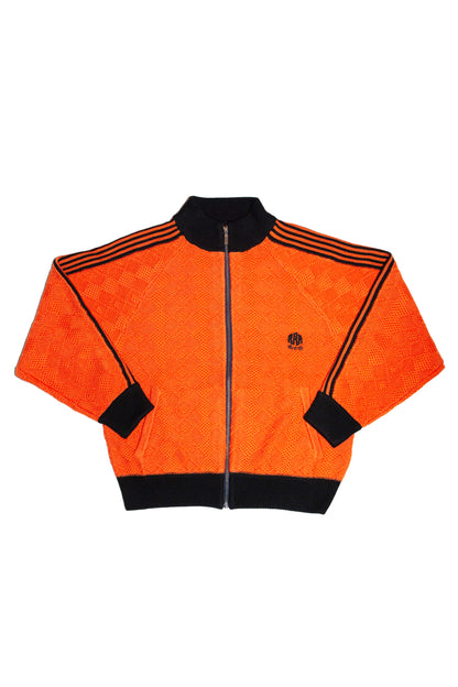 KNITTED TRAINING JACKET (ORANGE) 