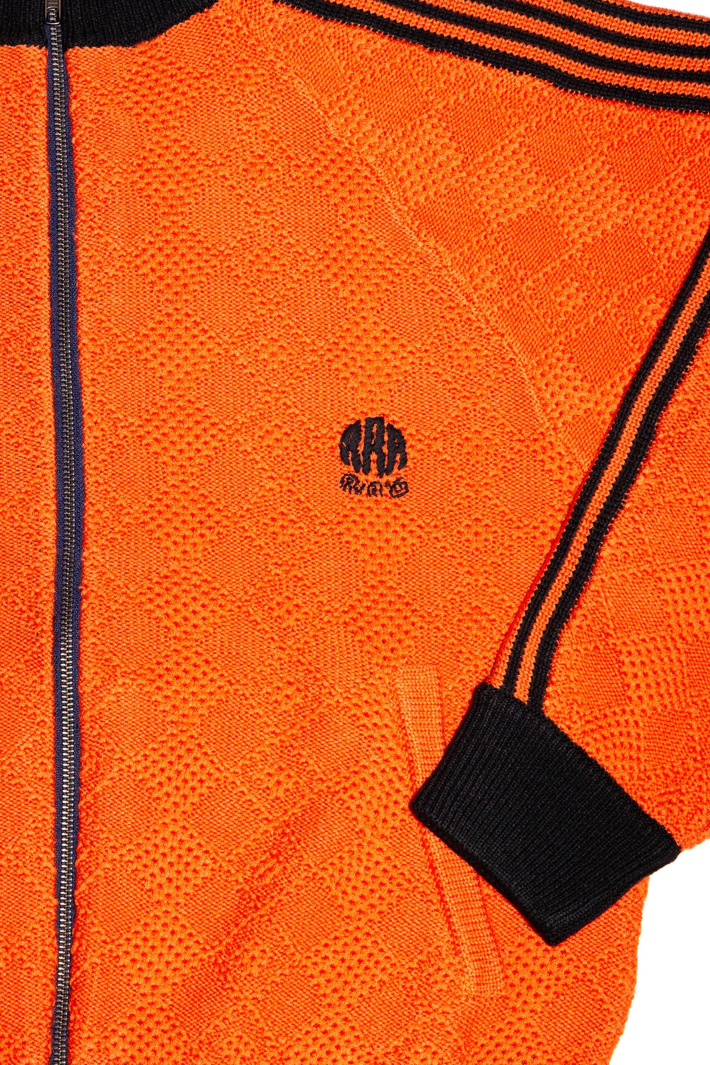 KNITTED TRAINING JACKET (ORANGE) 
