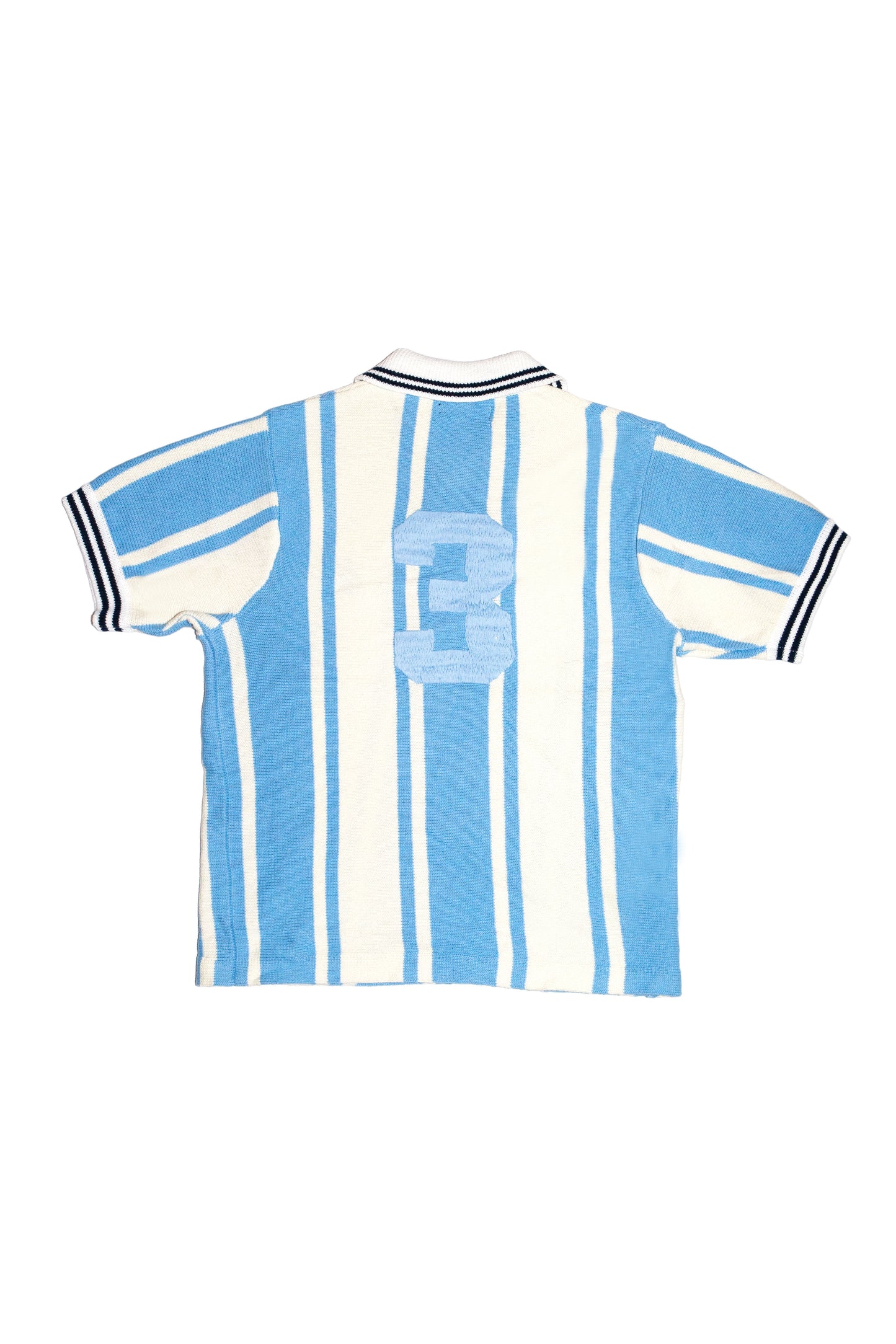 KNITTED SOCCER SHIRT(LIGHT BLUE)