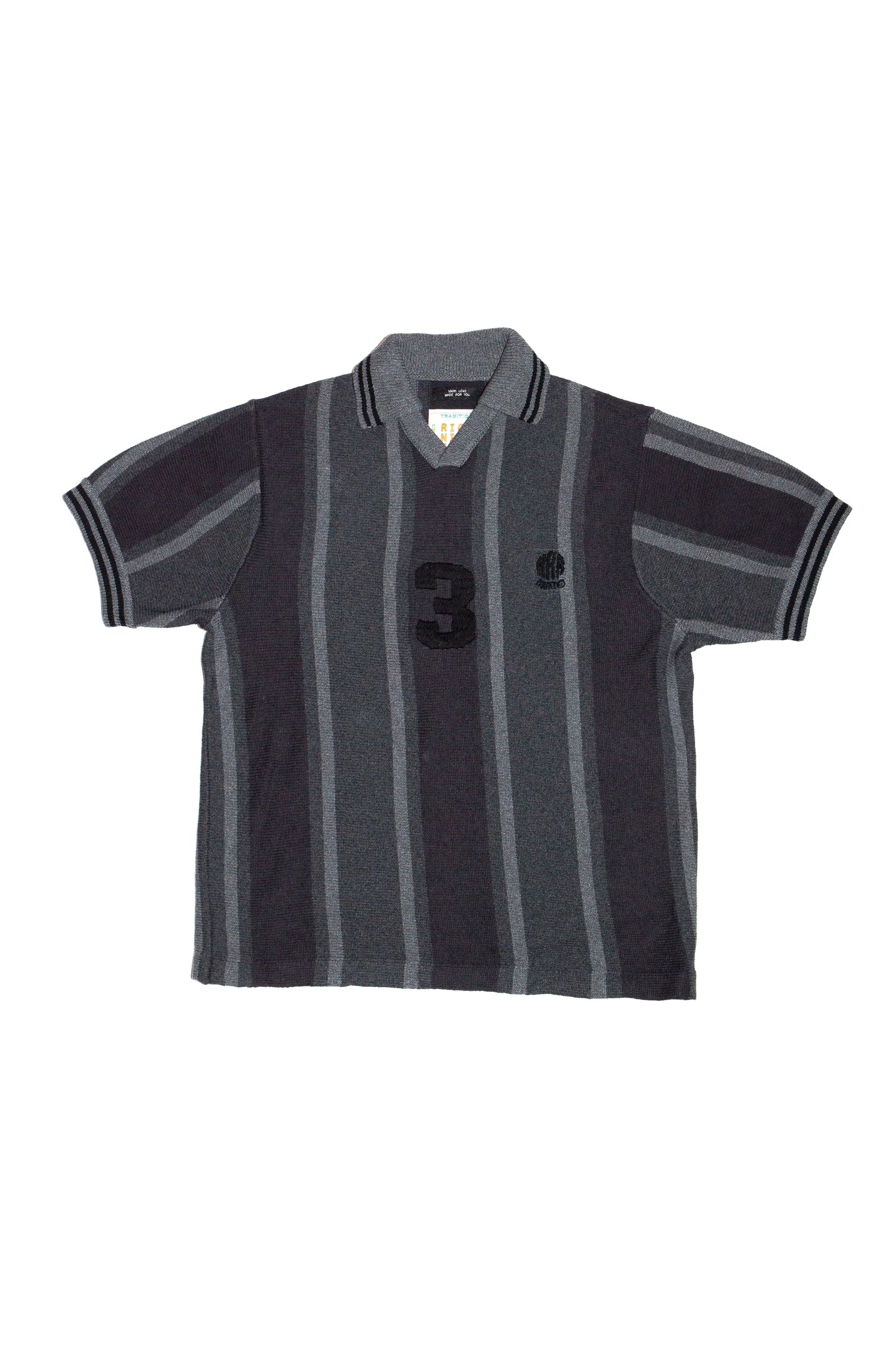 KNITTED SOCCER SHIRT(DARK GRAY)