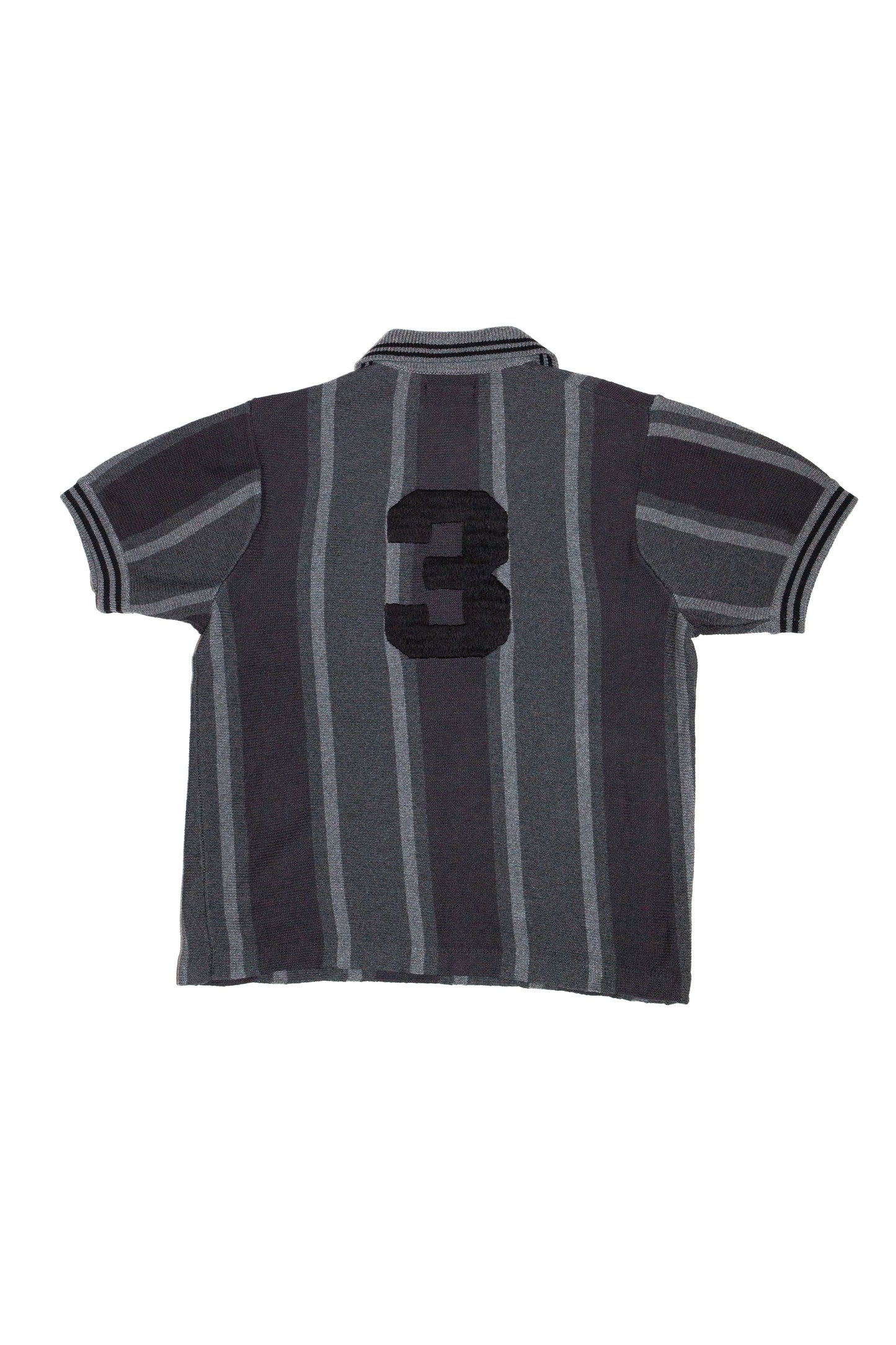 KNITTED SOCCER SHIRT(DARK GRAY)
