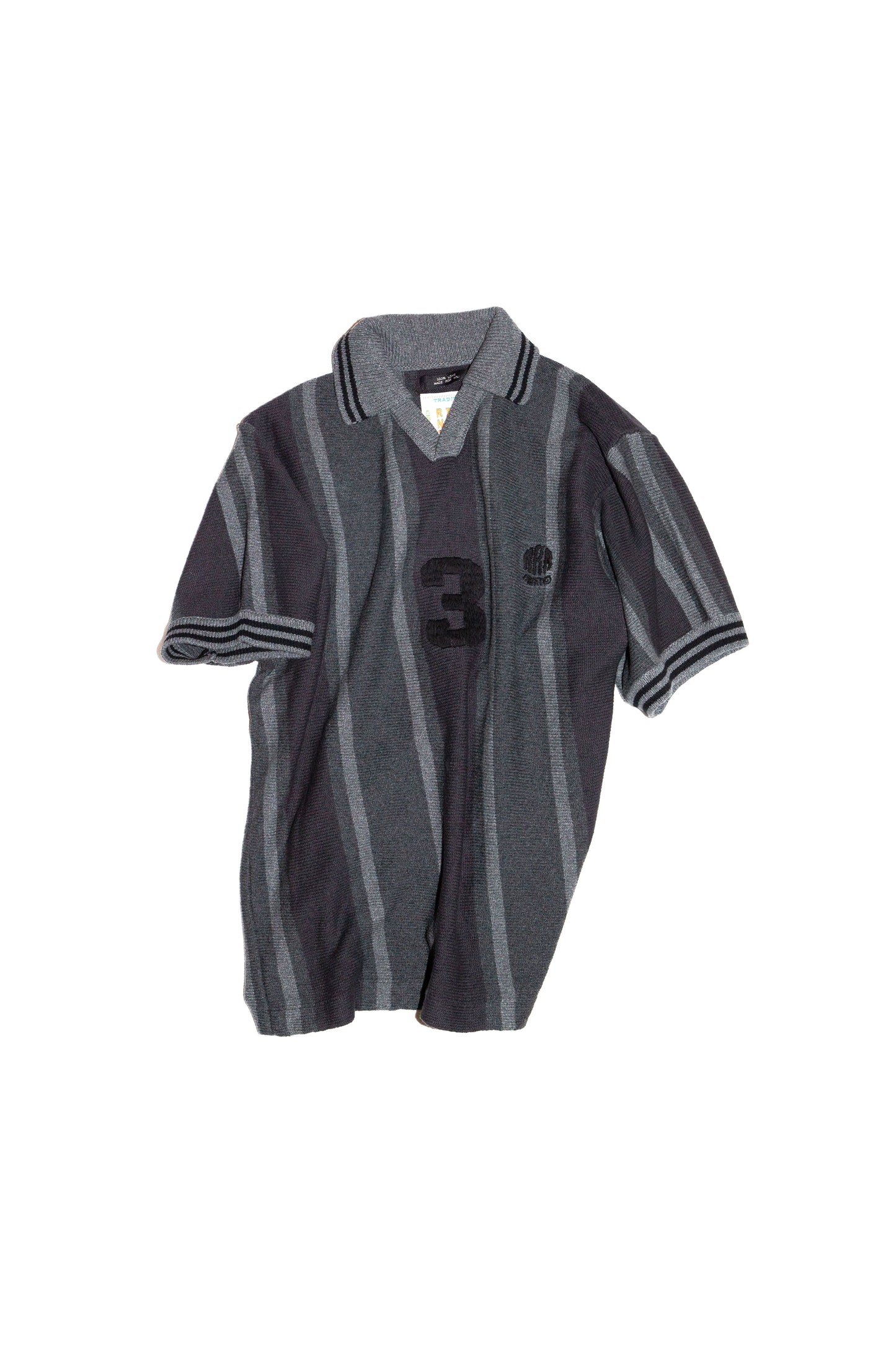 KNITTED SOCCER SHIRT(DARK GRAY)