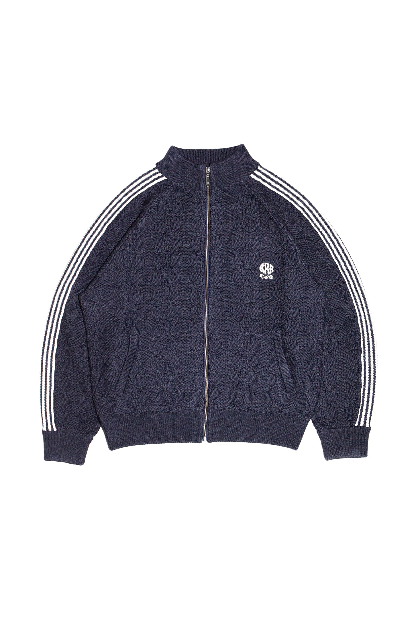 KNITTED TRAINING JACKET (FADE BLACK)