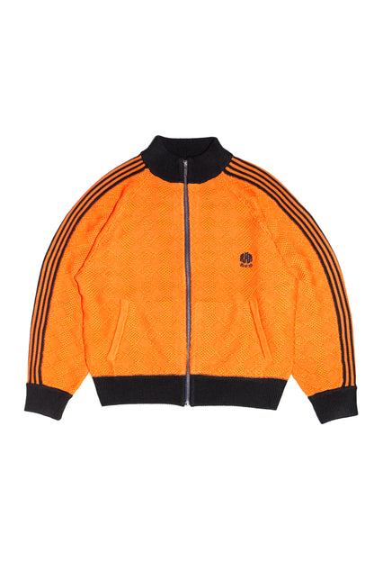 KNITTED TRAINING JACKET (ORANGE) 