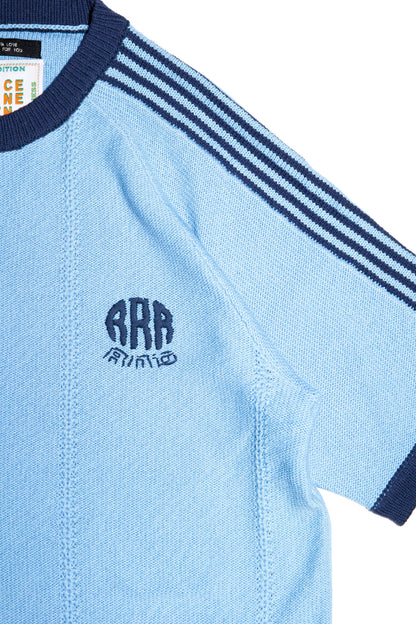 KNITTED TRAINING T-SHIRT (LIGHT BLUE)
