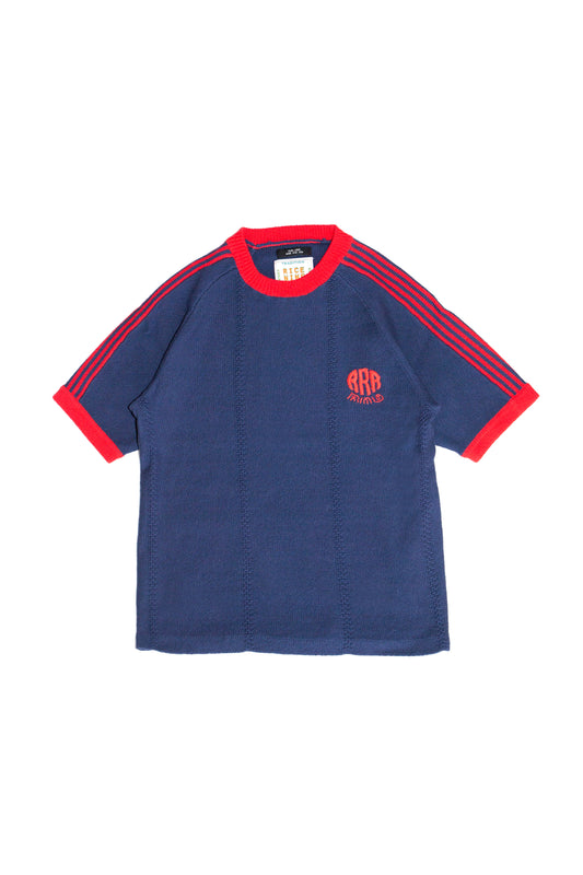 KNITTED TRAINING T-SHIRT (NAVY)