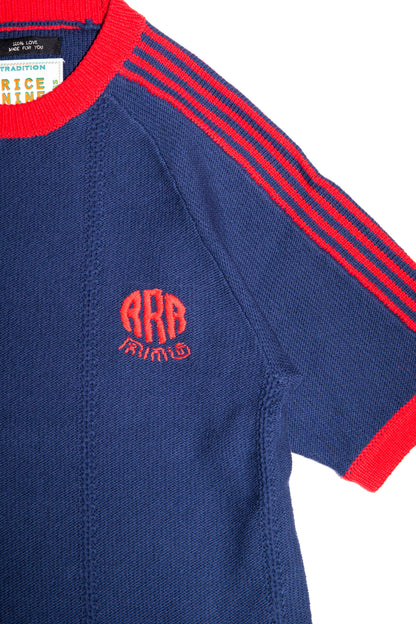 KNITTED TRAINING T-SHIRT (NAVY)