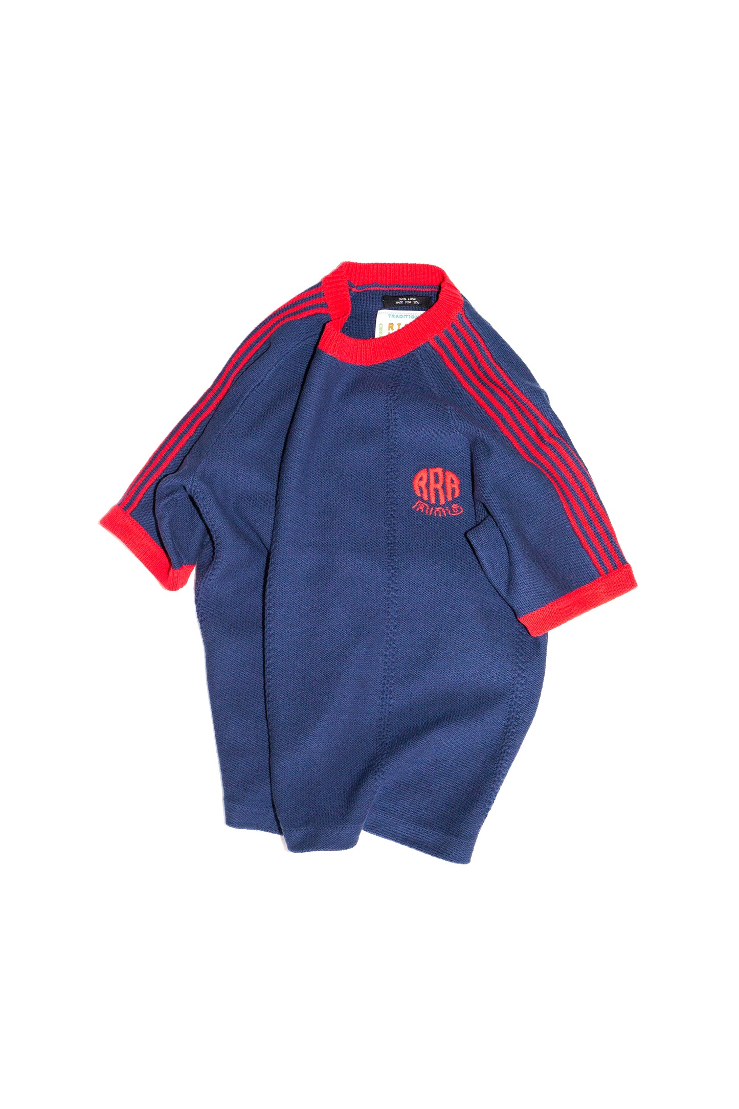 KNITTED TRAINING T-SHIRT (NAVY)
