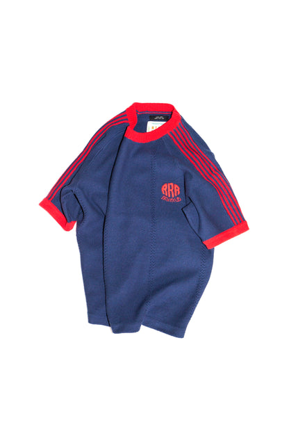 KNITTED TRAINING T-SHIRT (NAVY)