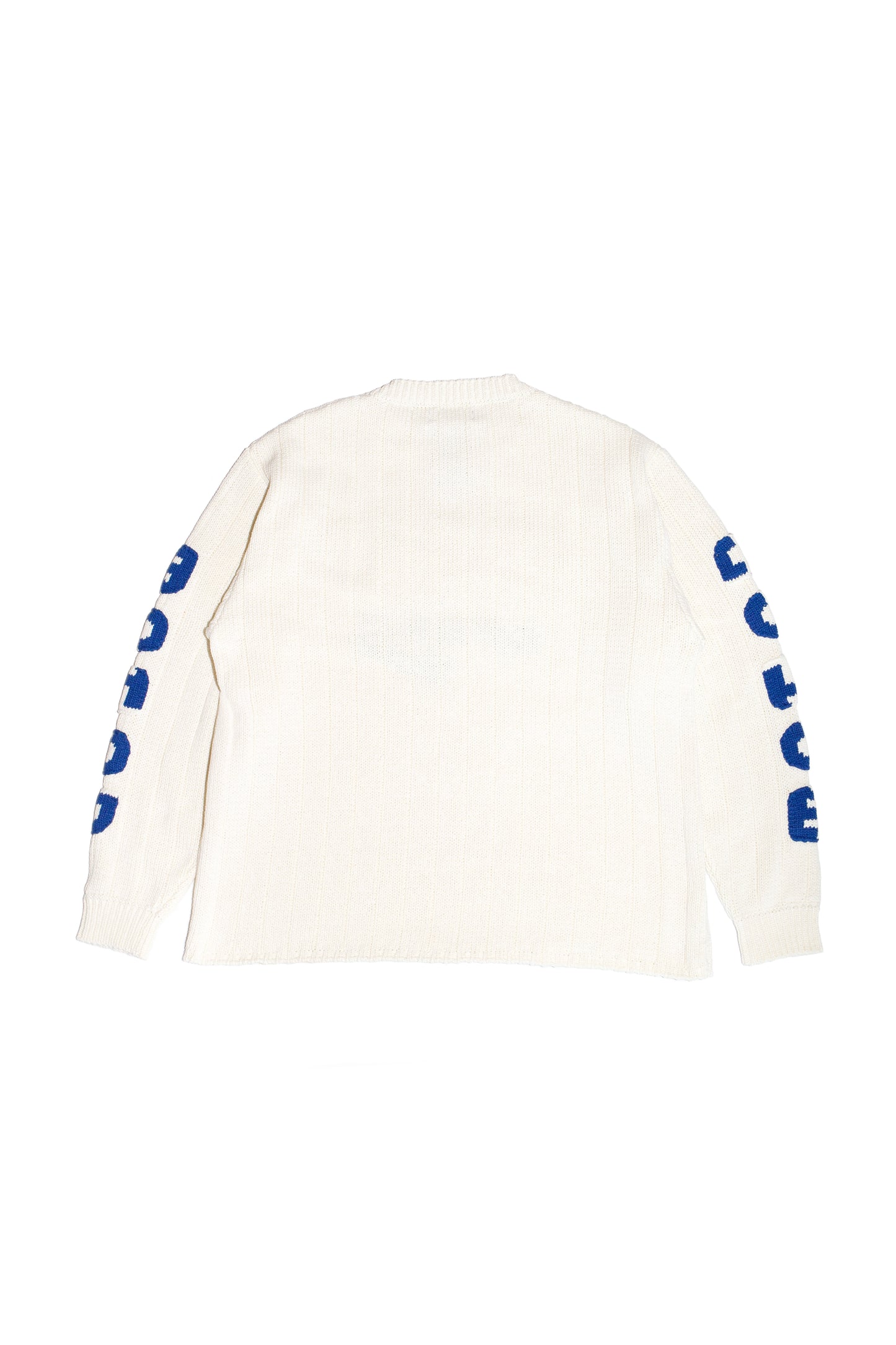 KNITTED RACING SWEATER (OFF WHITE)