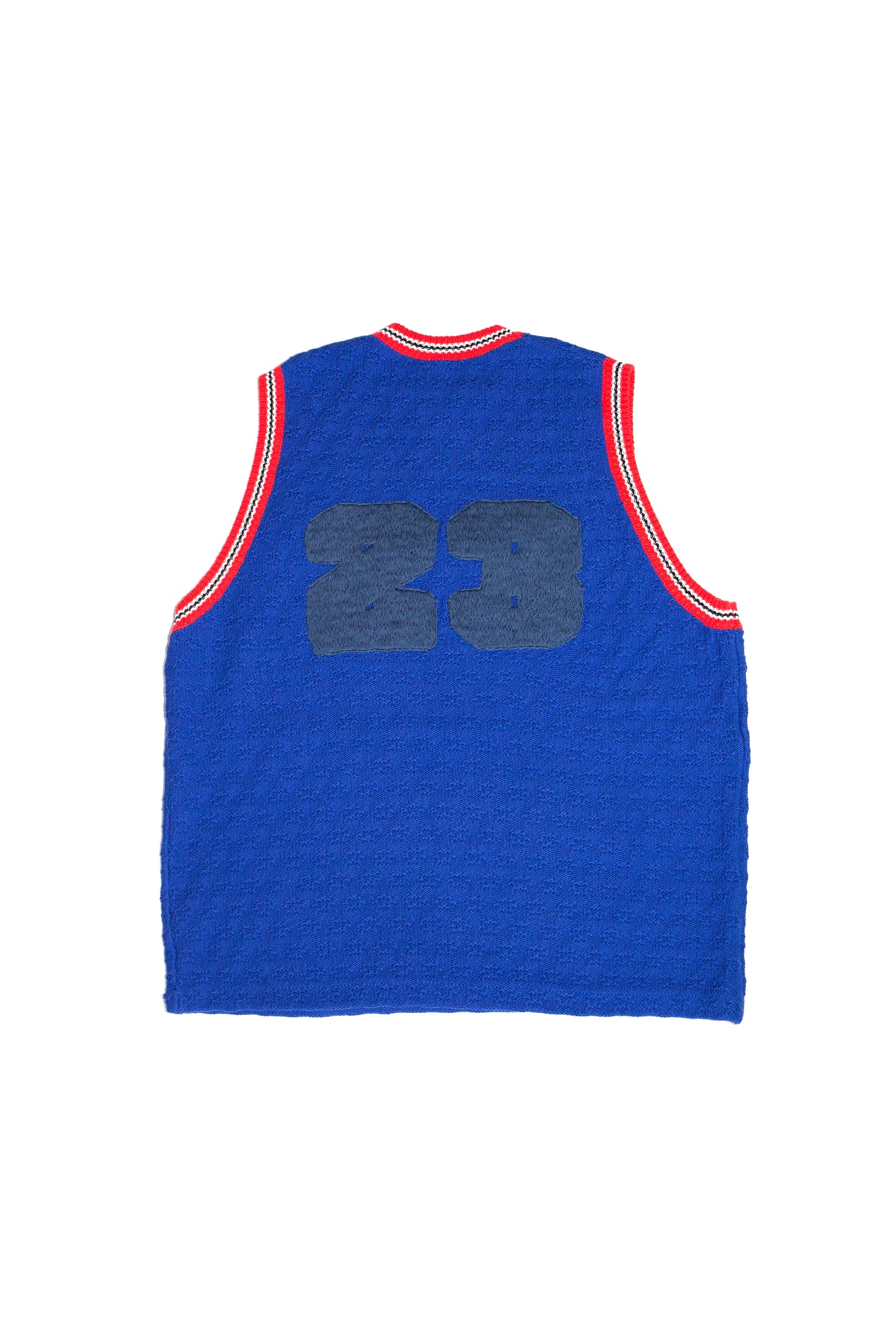 KNITTING BASKETBALL TANK TOP (BLUE)