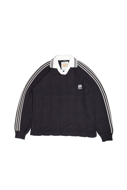 KNITTED GOALEE SWEATER(SUMI BLACK)