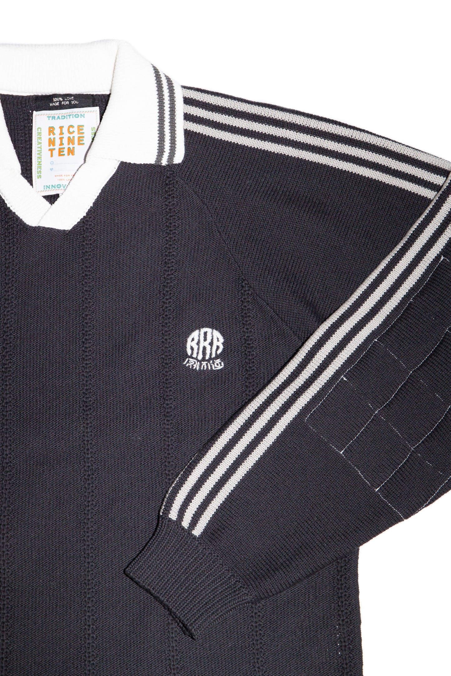 KNITTED GOALEE SWEATER(SUMI BLACK)