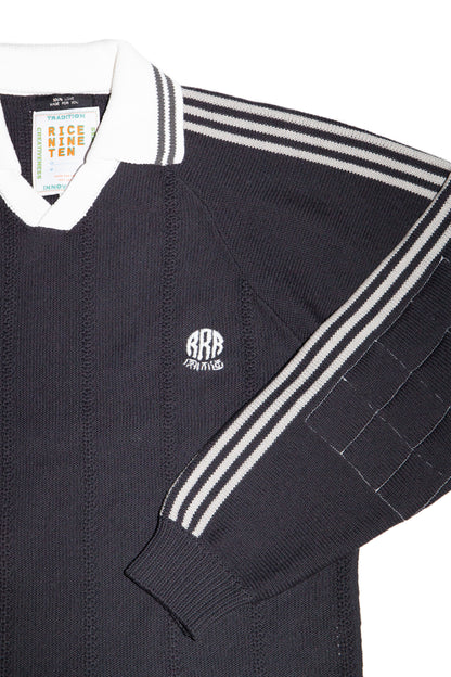 KNITTED GOALEE SWEATER(SUMI BLACK)