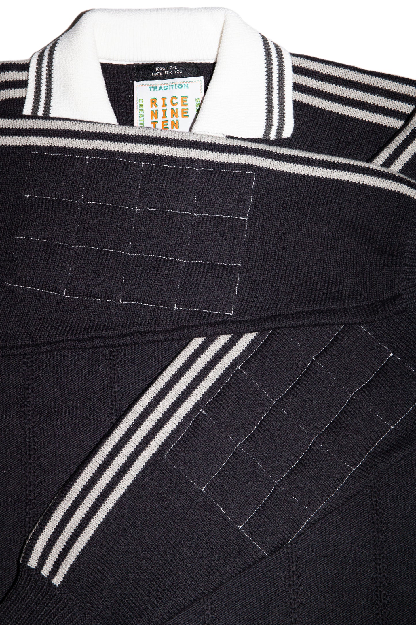 KNITTED GOALEE SWEATER(SUMI BLACK)