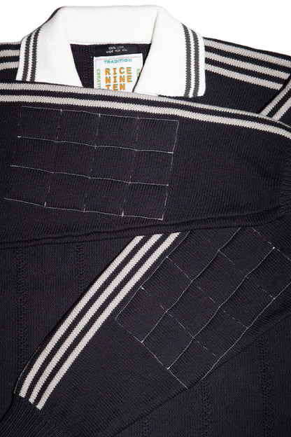 KNITTED GOALEE SWEATER(SUMI BLACK)