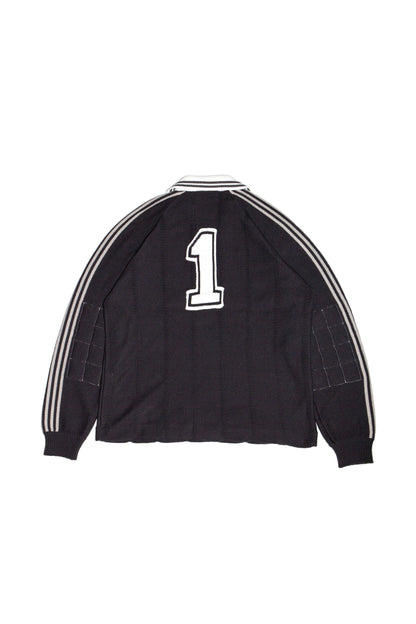 KNITTED GOALEE SWEATER(SUMI BLACK)