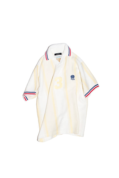 KNITTED SOCCER SHIRT(OFF WHITE)
