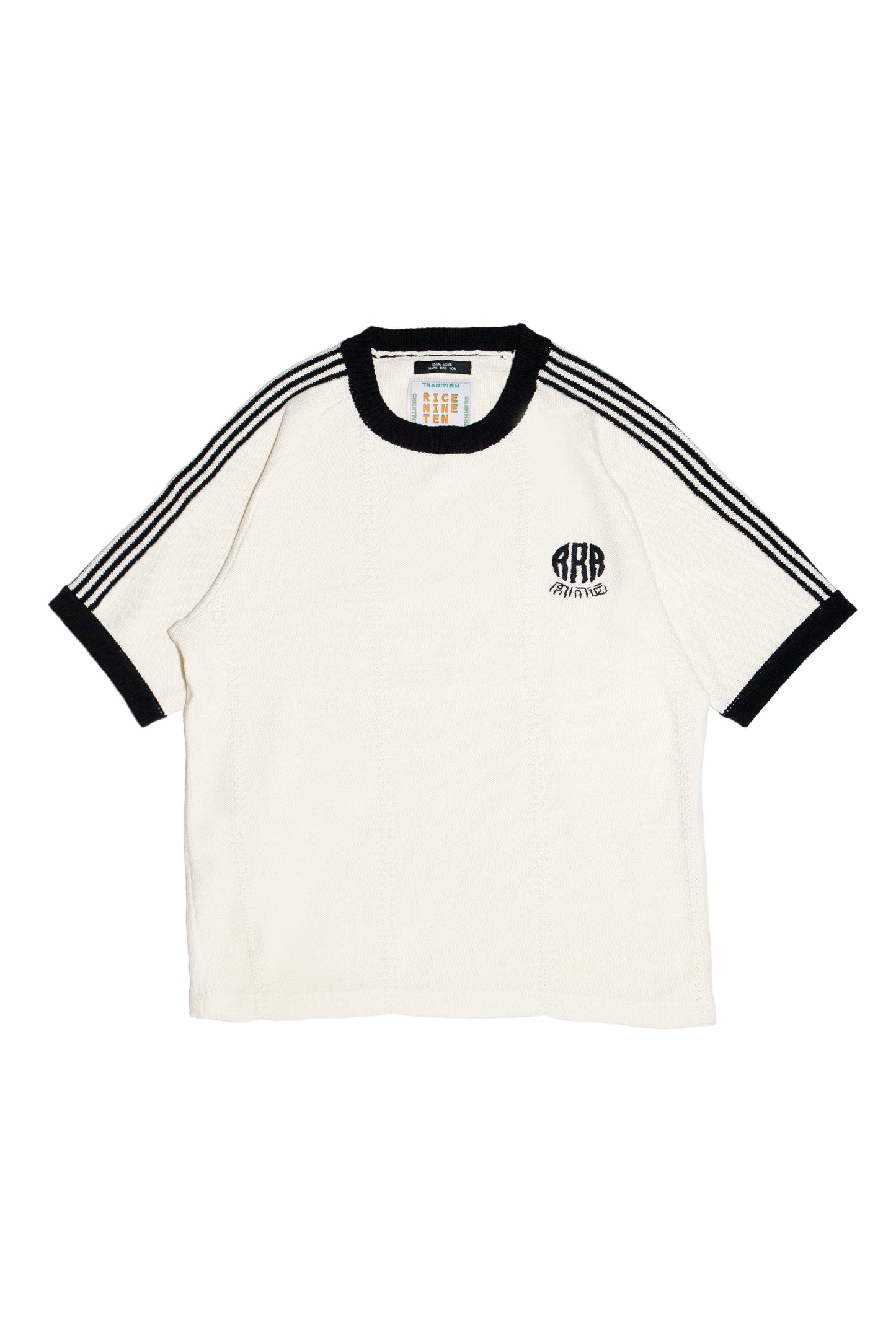 KNITTED TRAINING T-SHIRT (OFF WHITE)