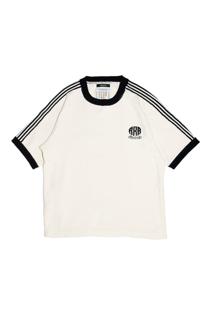 KNITTED TRAINING T-SHIRT (OFF WHITE)