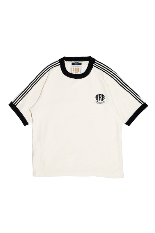 KNITTED TRAINING T-SHIRT (OFF WHITE)