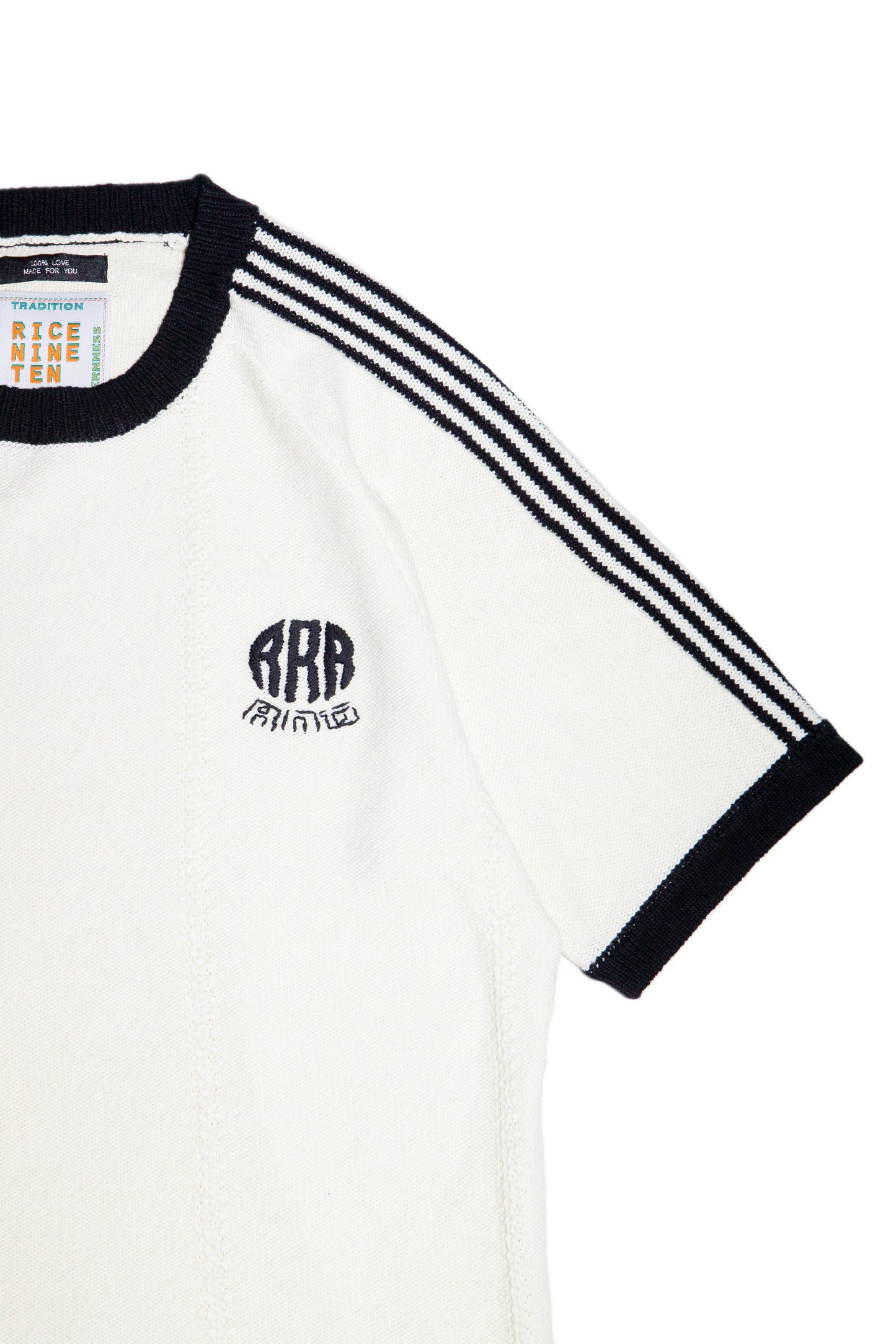 KNITTED TRAINING T-SHIRT (OFF WHITE)