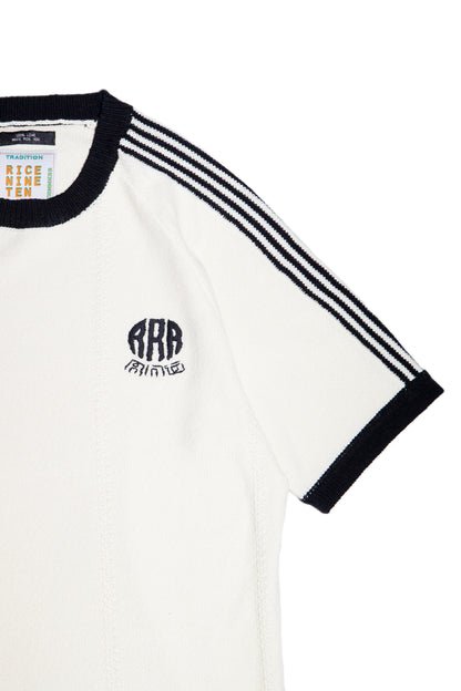 KNITTED TRAINING T-SHIRT (OFF WHITE)