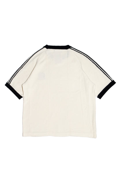 KNITTED TRAINING T-SHIRT (OFF WHITE)