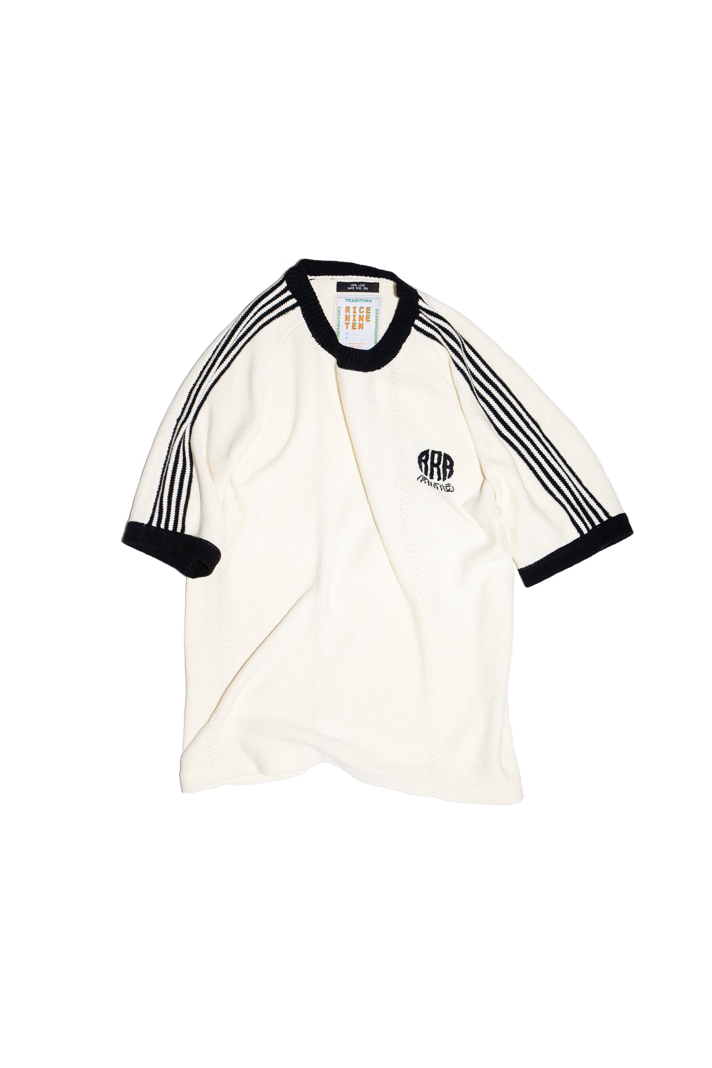 KNITTED TRAINING T-SHIRT (OFF WHITE)