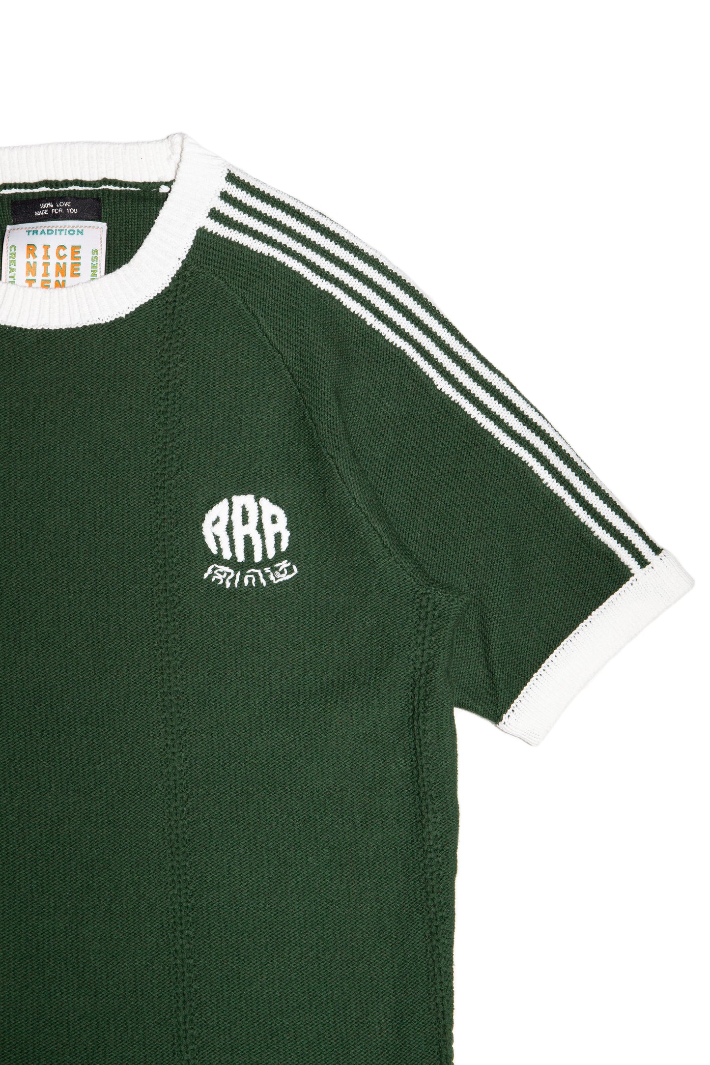 KNITTED TRAINING T-SHIRT (DARK GREEN)