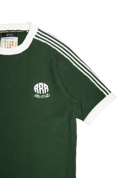 KNITTED TRAINING T-SHIRT (DARK GREEN)