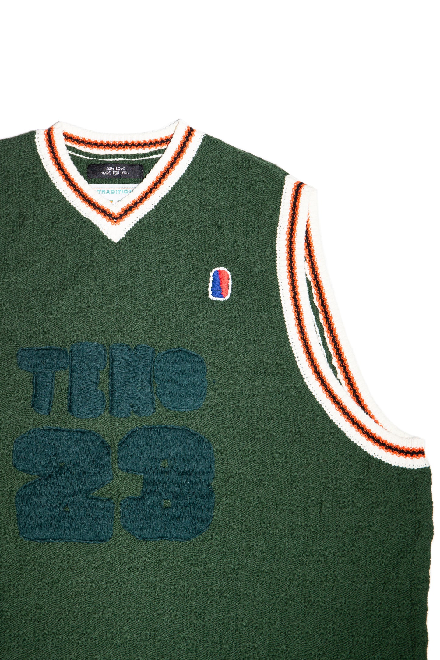KNITTING BASKETBALL TANK TOP (IVY GREEN)