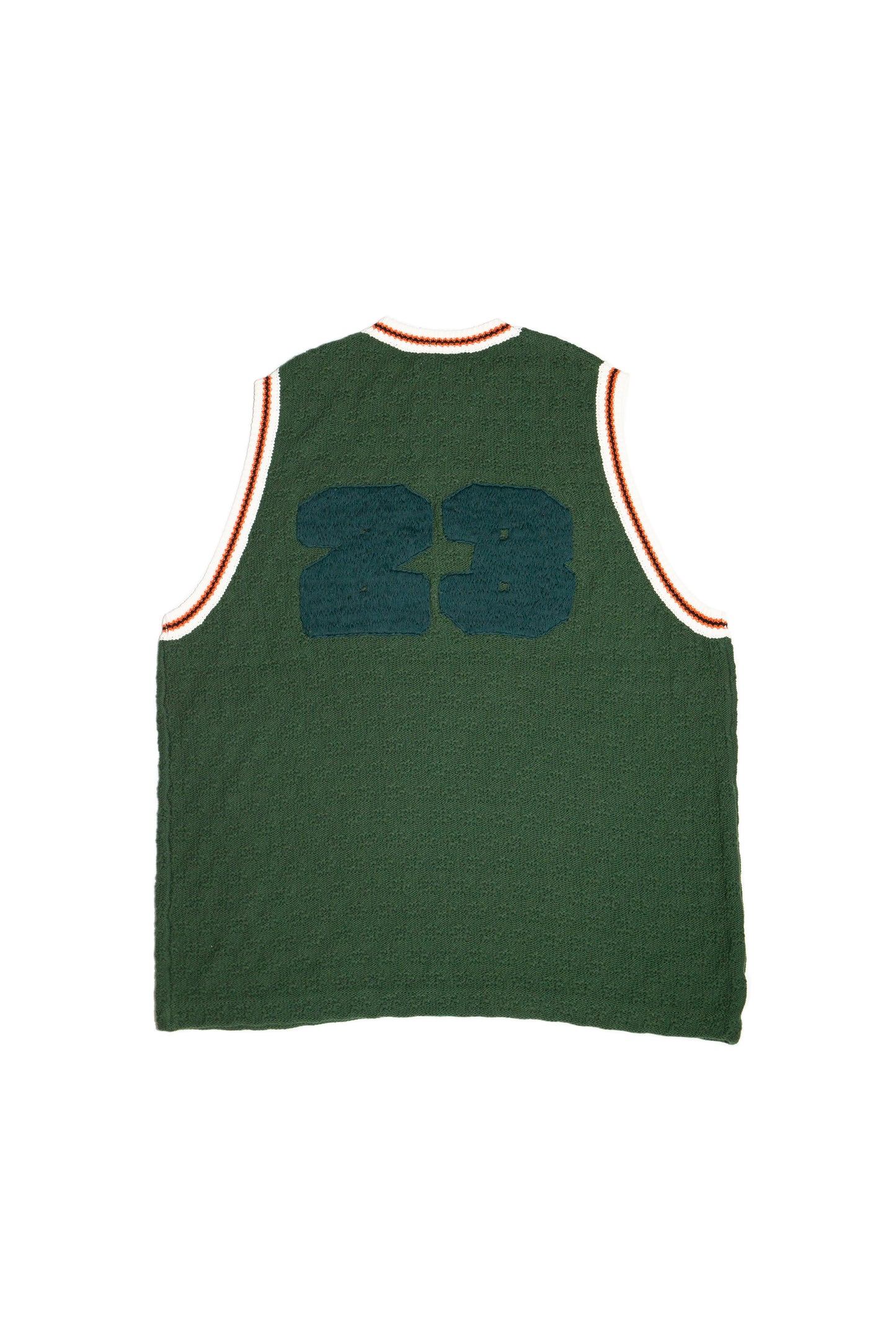 KNITTING BASKETBALL TANK TOP (IVY GREEN)