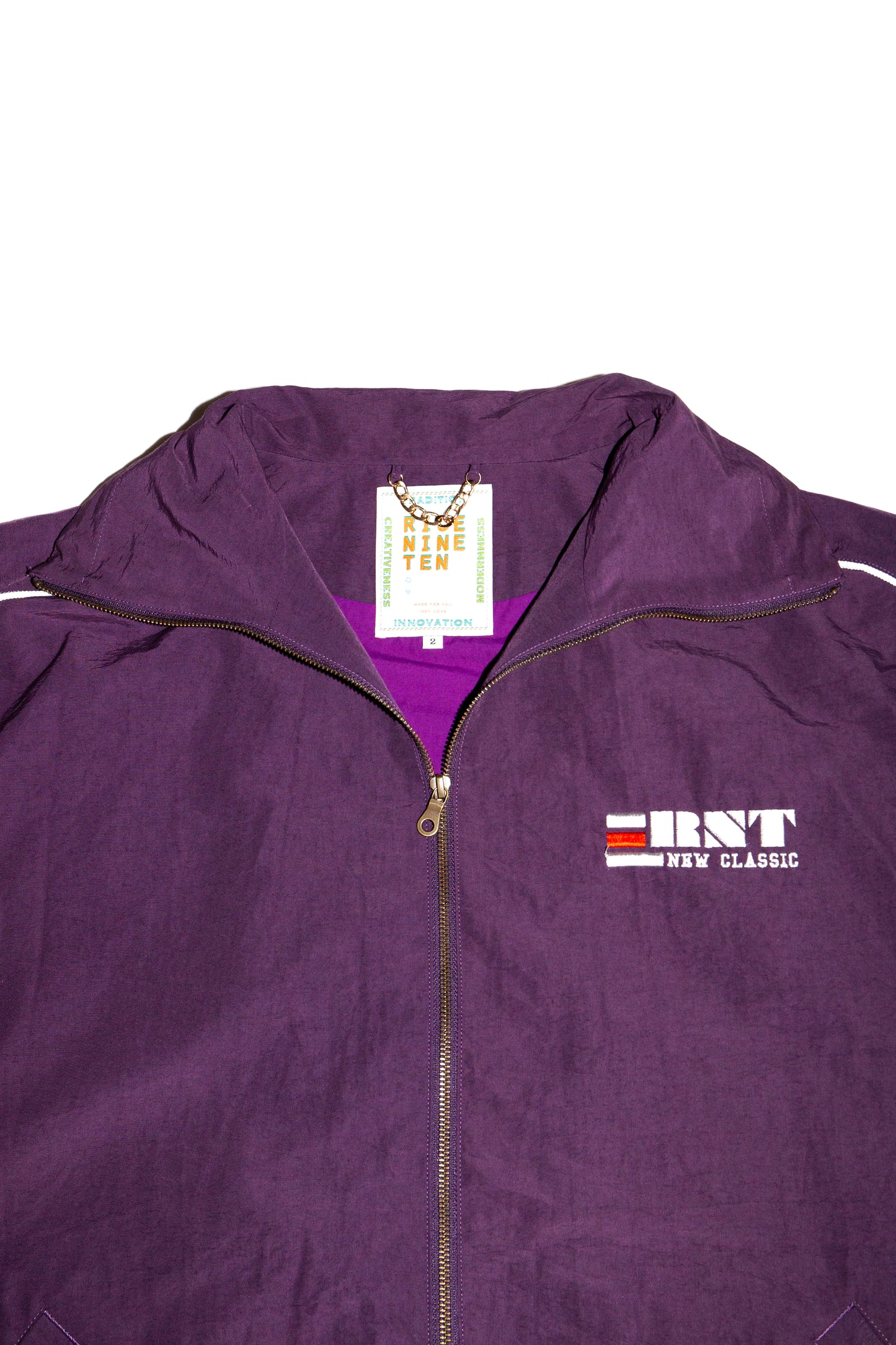 BLOCKED BLOUSON (PURPLE) 