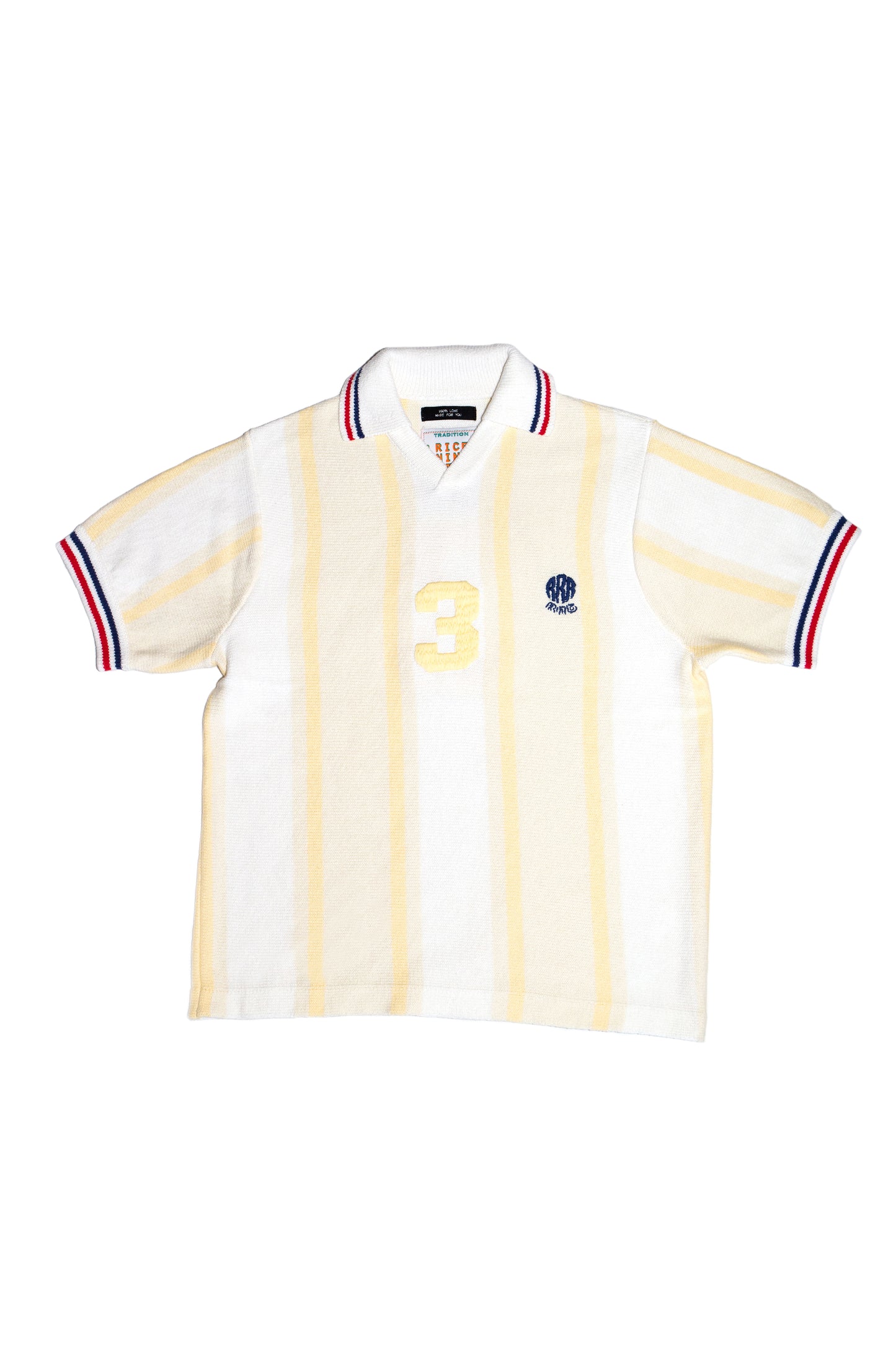 KNITTED SOCCER SHIRT(OFF WHITE)