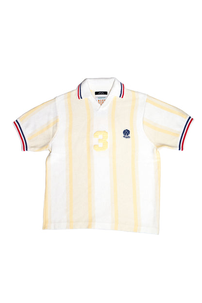 KNITTED SOCCER SHIRT(OFF WHITE)